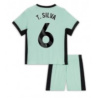Camiseta Chelsea Thiago Silva #6 Tercera Equipación Replica 2023-24 para niños mangas cortas (+ Pantalones cortos)